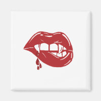 Vampire Red Lips Tropfen Blut