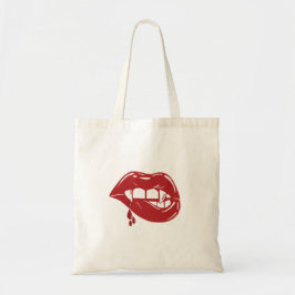 Vampire Red Lips Tropfen Blut Tragetasche