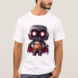Vampire Robot Halloween Niedlicher Creepy Tech Sty T-Shirt