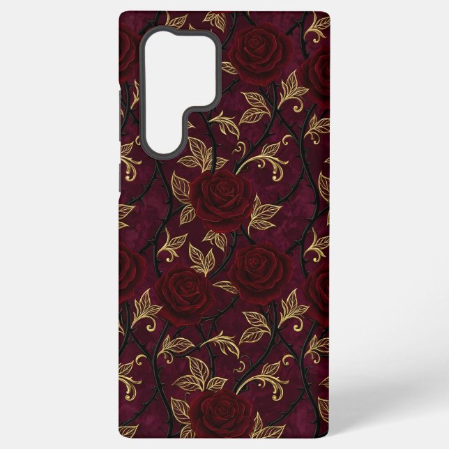 Vampire Rose Garden Pattern Phone Case Samsung Galaxy Hülle (Rückseite)