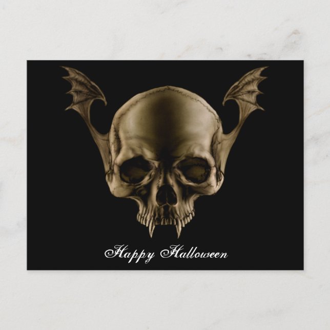 Vampire Skull Postcard Postkarte (Vorderseite)