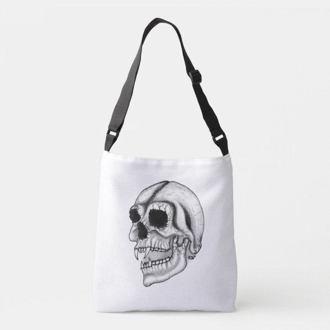 Vampire Skull Tragetaschen Mit Langen Trägern (Rückseite)