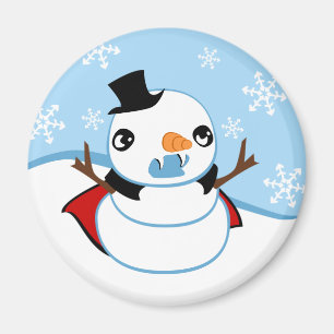 Vampire Snowman Magnet