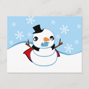 Vampire Snowman Postkarte