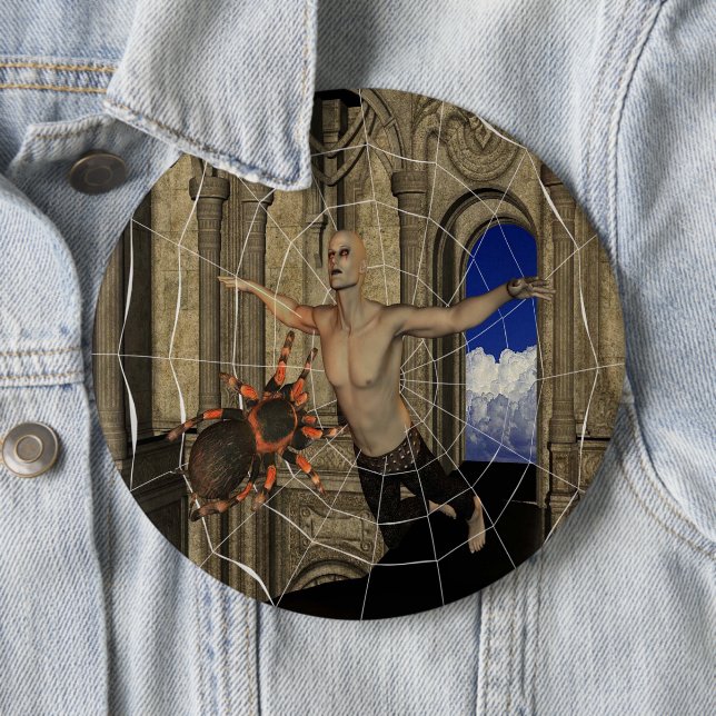 Vampire Spiders Web Pinback Button (Beispiel)