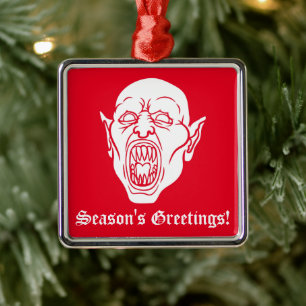 Vampire Spooky Horror Movie Dracula Ornament Aus Metall