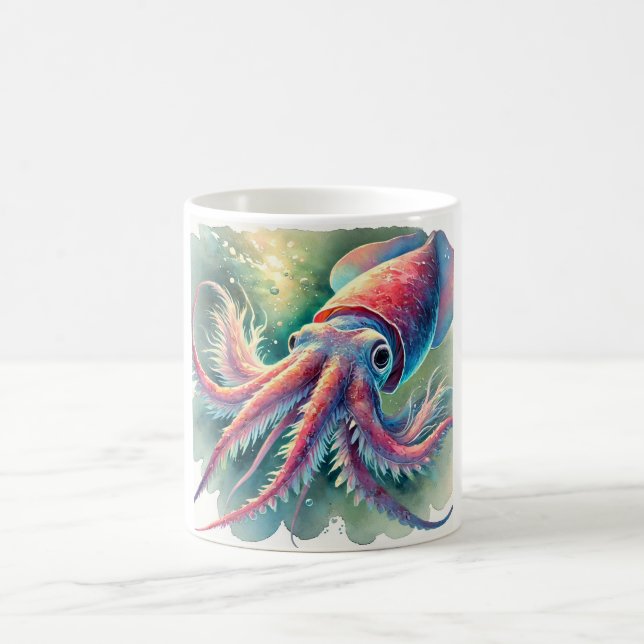 vampire squid 171024AREF124 - Watercolor Kaffeetasse (Mittel)