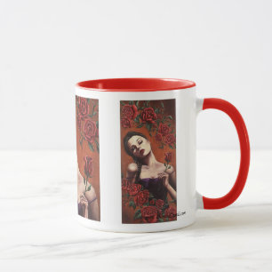 Vampire-Tassen-gotische Kunst-Tassen-Rosen-Tasse Tasse