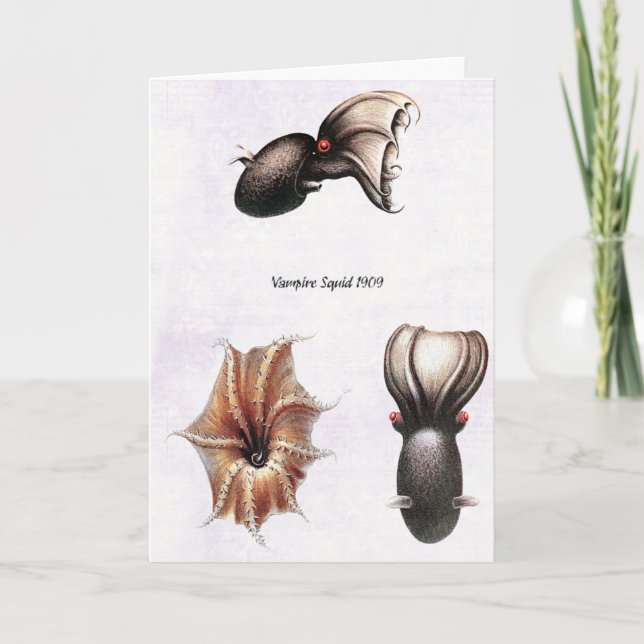 Vampire-Tintenfisch-Karte Karte (Vorderseite)