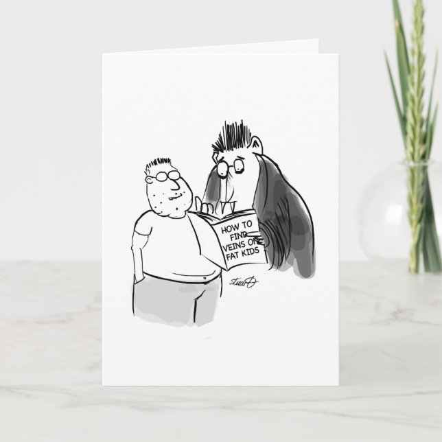 Vampire und fette Kinder Karte (Vorderseite)