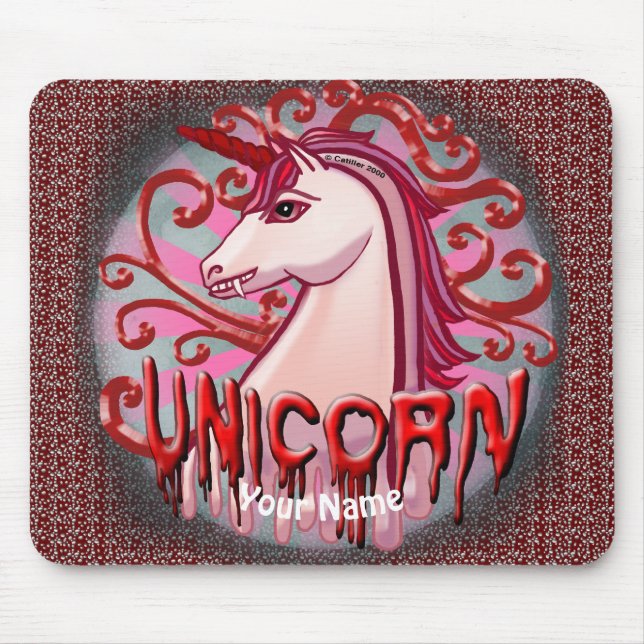 Vampire Unicorn Mousepad (Vorne)