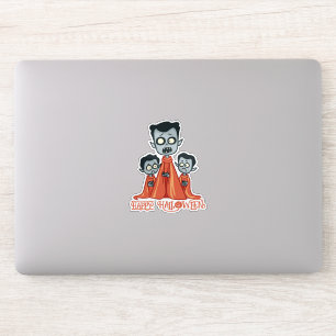 Vampire Vater und Vampire Kinder Aufkleber
