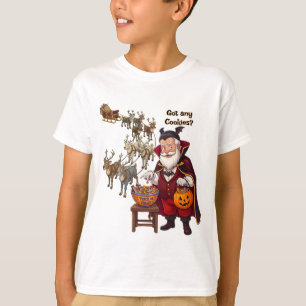 Vampire-Weihnachtsmann Süßes oder Saures   Hallowe T-Shirt