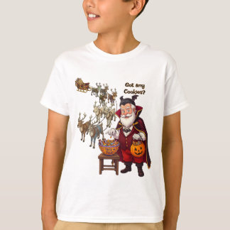 Vampire-Weihnachtsmann Süßes oder Saures | Hallowe T-Shirt