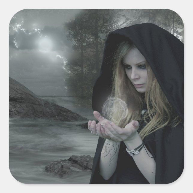 Vampire & Witchcraft Quadratischer Aufkleber (Vorderseite)