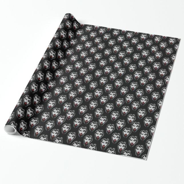 Vampire Wrapping Paper Niedlich Vampire Gift Paper Geschenkpapier (Ungerollt)