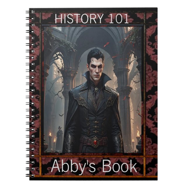 Vampire Zuhause Notebook Notizblock (Vorderseite)