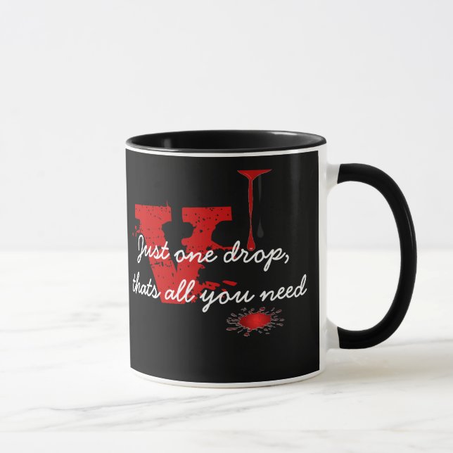 Vampireblut gerade eine Tropfen-Tasse Tasse (Rechts)