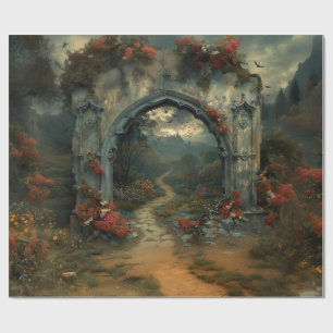 Vampirecore Dracula Castle Halloween   gotisch Geschenkpapier