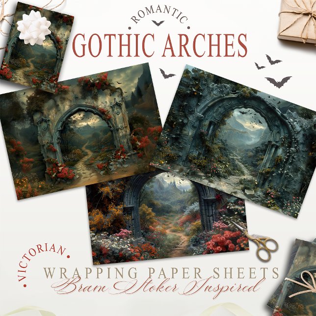 Vampirecore Dracula Castle Halloween | gotisch Geschenkpapier Set (Von Creator hochgeladen)