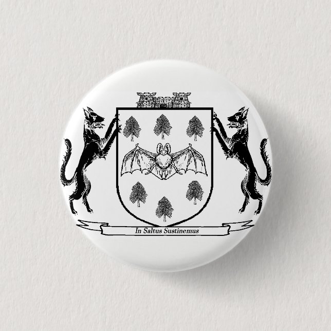 Vampire's Coat of Arms Button Abzeichen (Vorderseite)