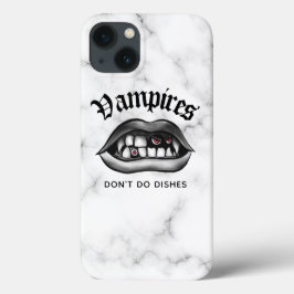 Vampires Don't Do Geschirr Funny Goth Case-Mate iPhone Hülle
