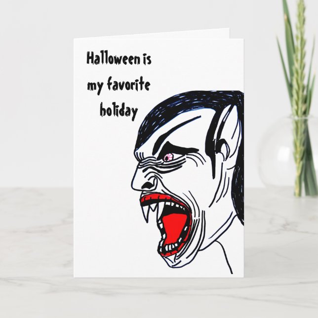 VAMPIRES GEHEN EIN WENIG BATT KARTE (Vorderseite)