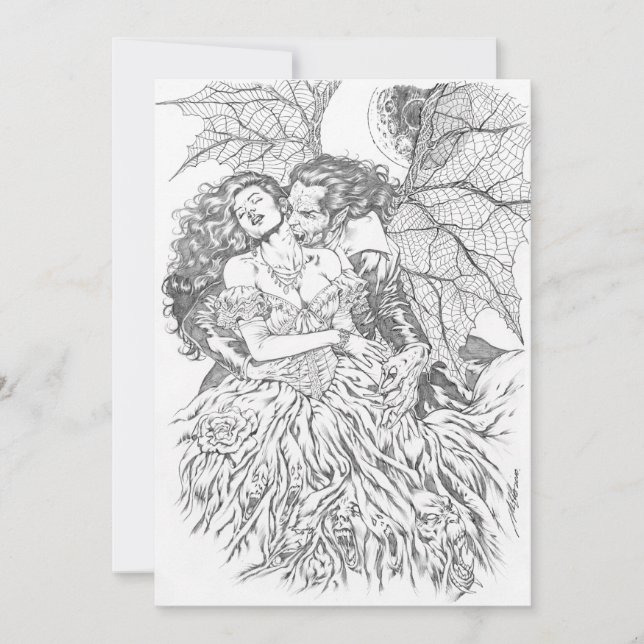 Vampire's Kiss von Al Rio - Vampire und Frauen Kun (Vorderseite)