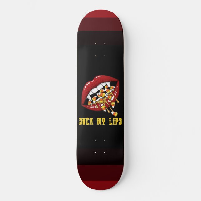 Vampires nur Halloween Candy Skateboard (Vorderseite)