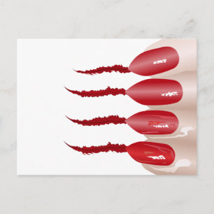 Vampirfinger Postkarte