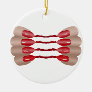 Vampirfinger V.2 Keramik-Kreisschmuck Keramik Ornament