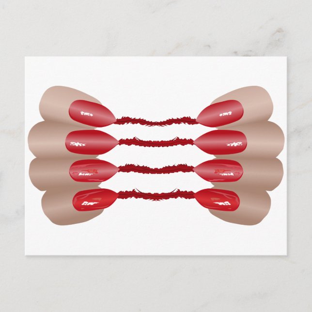 Vampirfinger V.2 Postkarte (Vorderseite)