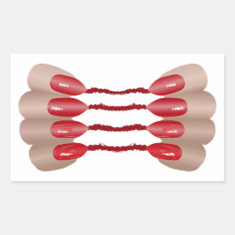 Vampirfinger V.2 Rechteckiger Aufkleber