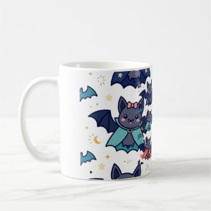 Vampirfledermaus-Familie Süßigkeiten oder Saures H Kaffeetasse