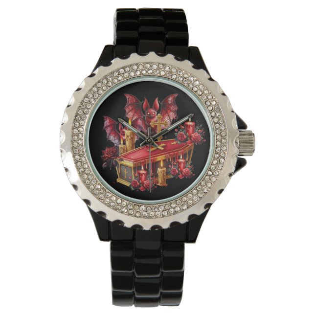 Vampirfledermäuse Armbanduhr (Vorderseite)