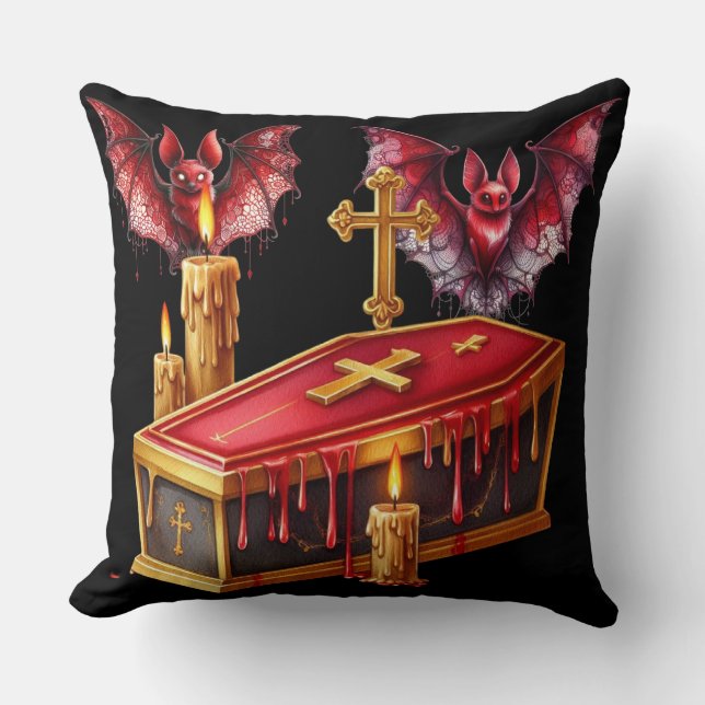 Vampirfledermäuse Kissen (Vorderseite)