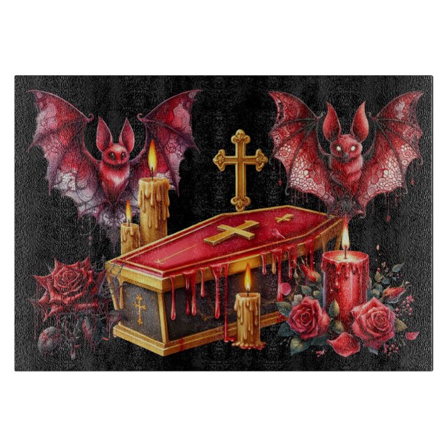 Vampirfledermäuse Schneidebrett (Vorderseite)