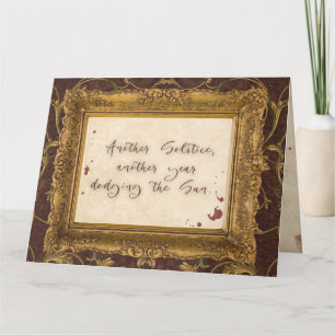 Vampiric Solstice Grußkarte Karte