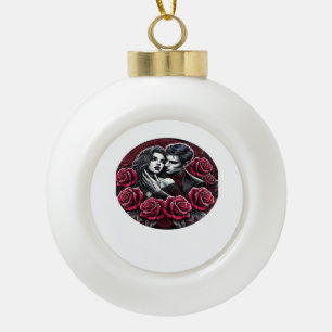Vampirische Gothic-Romanze – Bis dass der Tod uns Keramik Kugel-Ornament