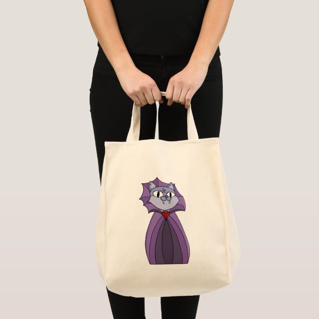 Vampirkatze in Lila Kap Tragetasche (Vorderseite (Produkt))