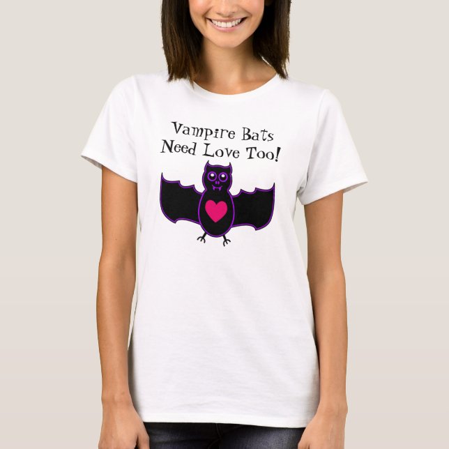 Vampirmäntel brauchen Liebe zu Shirt (Vorderseite)