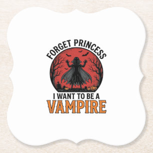 Vampirprinzessin-Shirt Gruselig Retro Halloween-De Untersetzer
