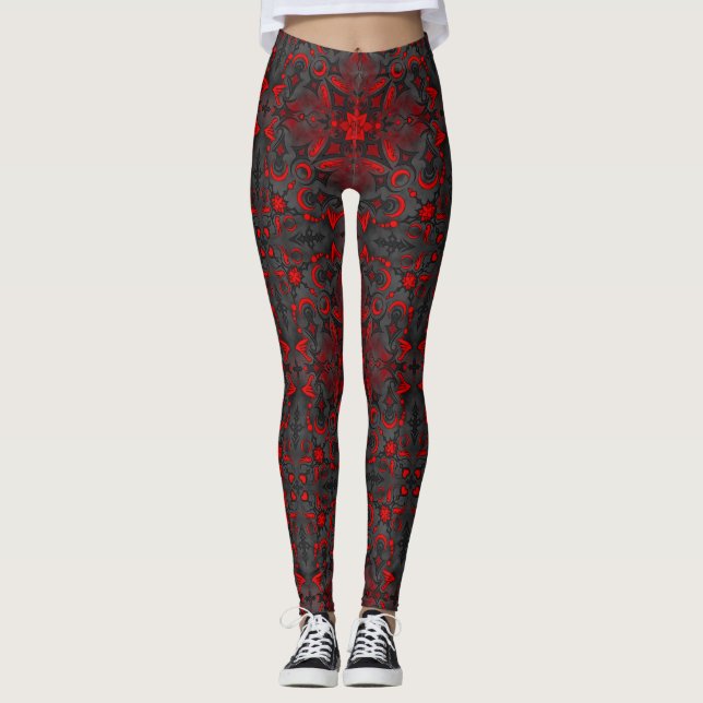 Vampirrose Leggings (Vorderseite)