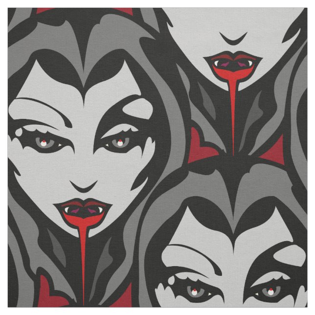 Vampirs-Halloween-Gewebe-Halloween-Gewebe Stoff (Muster)