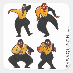 Vampirs-Hammer Quadratischer Aufkleber