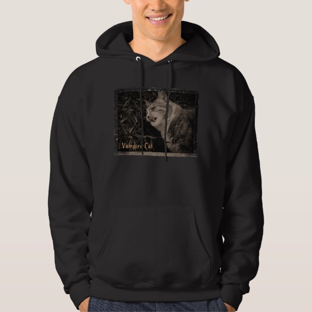 Vampirs-Katze Hoodie (Vorderseite)