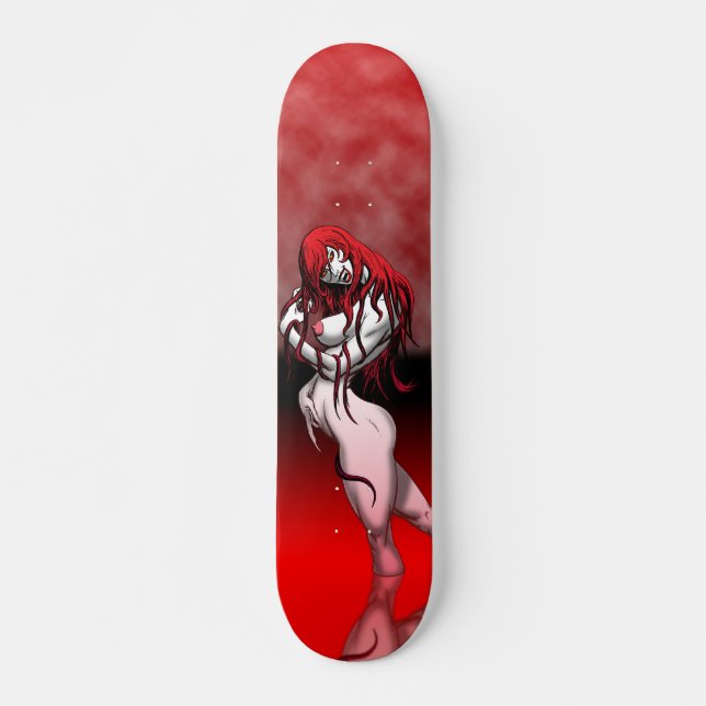 Vampirs-Mädchen-Skateboard Skateboard (Vorne)