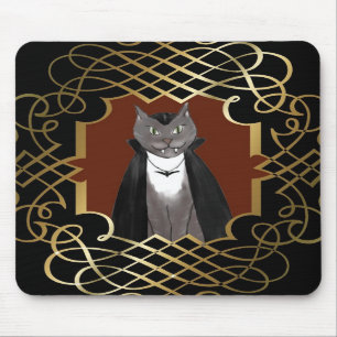 Vampirs-Miezekatze-Porträt Mousepad