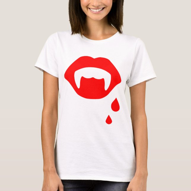 Vampirs-Mund T-Shirt (Vorderseite)
