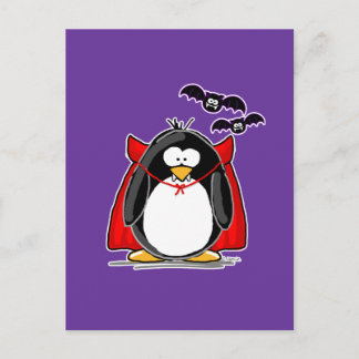 Vampirs-Pinguin Postkarte